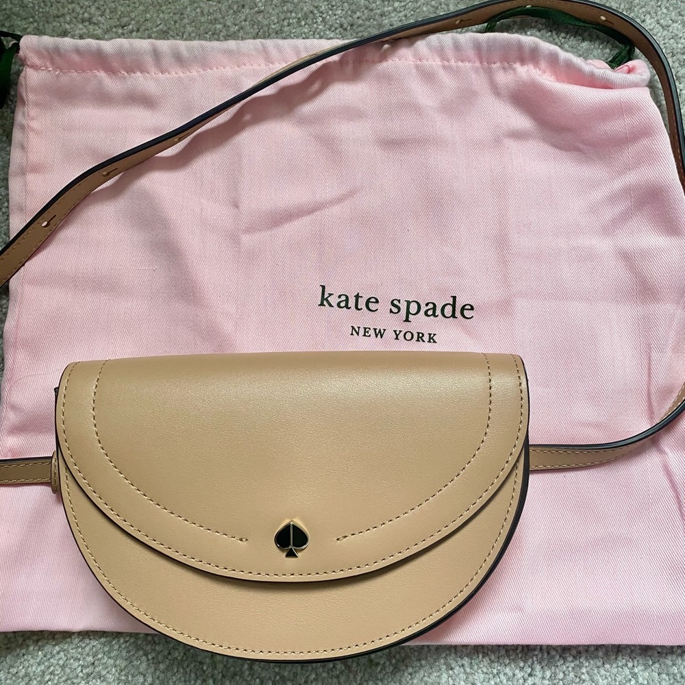 Kate spade leather half moon convertible belt bag
